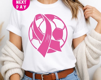 Breast Cancer Awareness Soccer Shirt: Pink Ribbon Tee