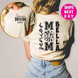 Custom Senior Cheer Mom 2026, Cheer Mom Gift, Class of 2026 Senior Cheer Mom Shirt for Game Day, Cheer Mom Tee, 2026 Cheerleader Senior 2026