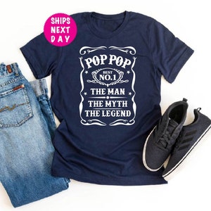 Pop Pop Shirt, Pop The Legend Shirt, Pop Shirt,  Gift For Grandpa, Grandpa Shirt, Best Grandpa Shirt, Fathers Day Shirt