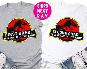 Funny First Grade Dinosaur Shirt, Back To School Tee