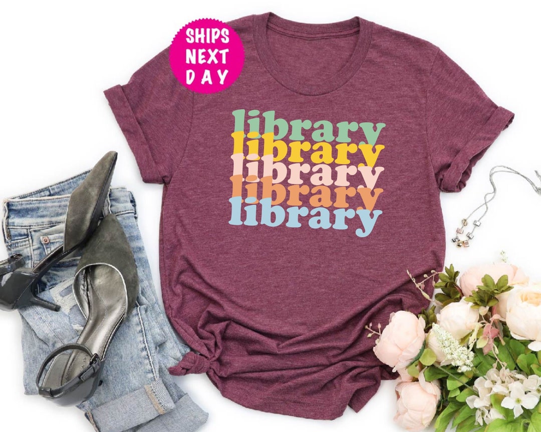 Librarian Shirt Librarian T-shirt Librarian Rainbow Shirt - Etsy