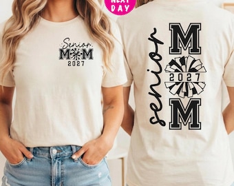 Senior Cheer Mom Shirt 2027, Game Day Tee