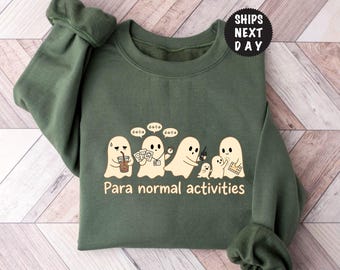 Para Normal Activities Sweatshirt, Halloween Paraprofessional Ghost Tee, SPED Halloween Crewneck