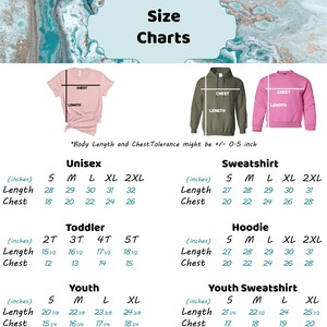 the size chart for a women's long sleeved t - shirt