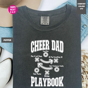 Comfort Colors® Funny Cheer Dad Shirt, Cheer Dad Shirt, Dad Life T-shirt, Cheerleader Dad Gift, Cheer Life Tee, Sports Dad Gift,Cheer Season