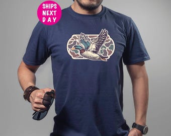 Camo Stockenten Enten Jagd Shirt: Geschenk zur Jagd