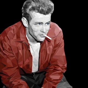 Può includere: Un uomo con una giacca rossa e pantaloni neri è seduto con le mani giunte davanti a sé. Ha una sigaretta in bocca e un'espressione seria sul viso.