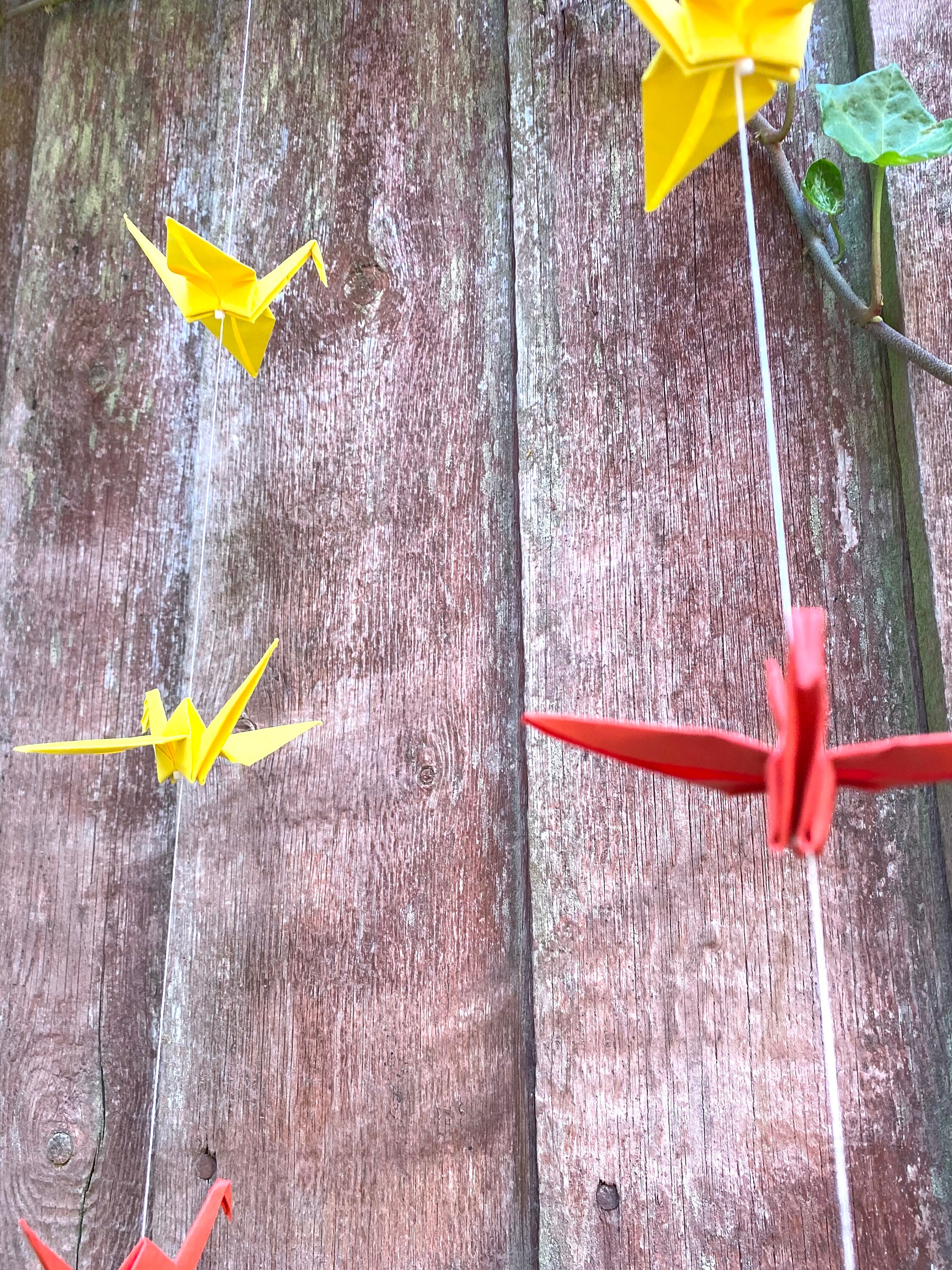 Origami Crane Garland Rainbow Colour UK Cranes 8 Cranes Multi Etsy