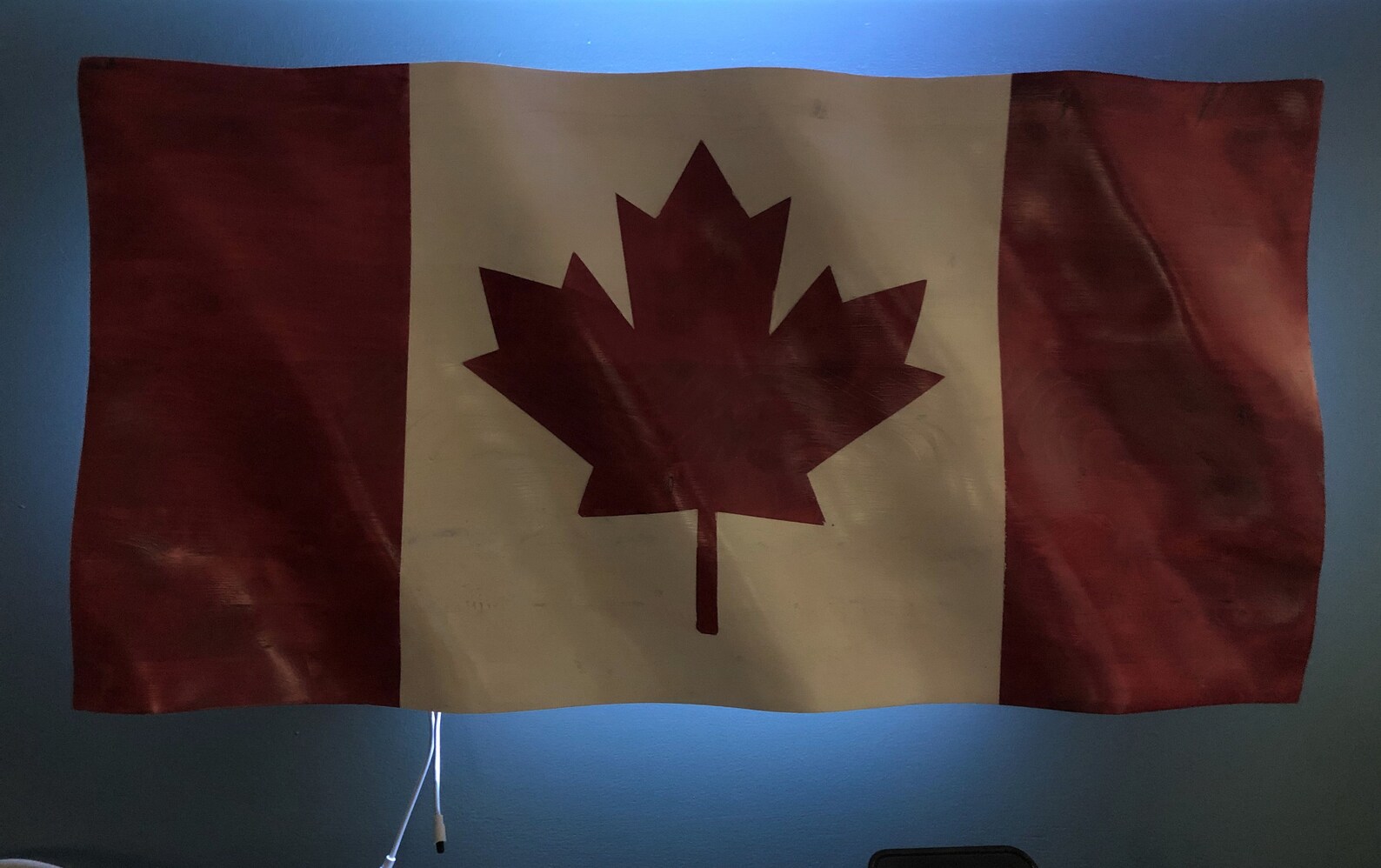 Canadian Flag RGB Lighting Handmade Each one is One of a Etsy