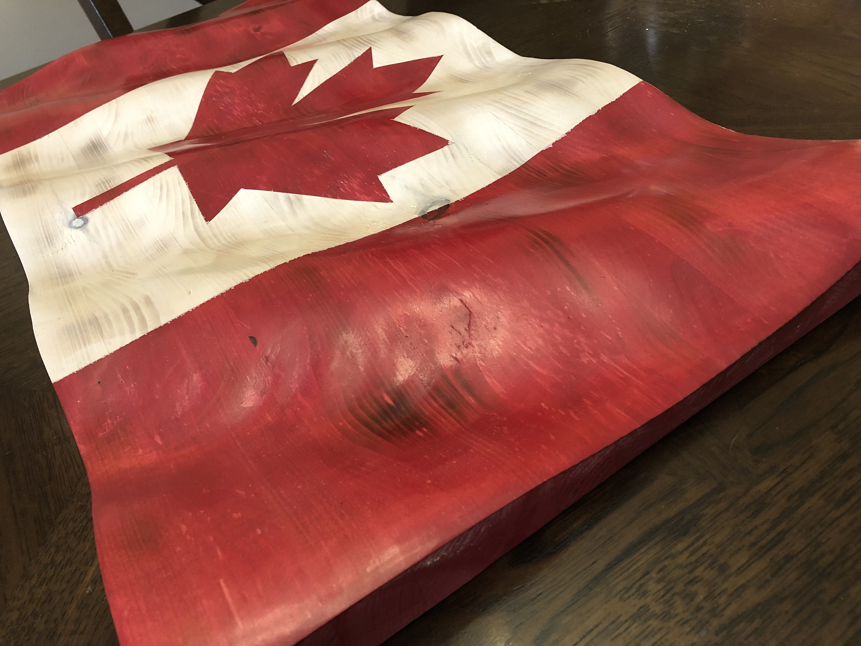 Handmade Weathered Wooden Canadian Flag Each one is One of a Etsy