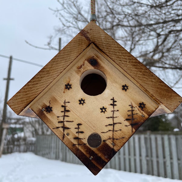 Cabane balançoire, faite main, bois massif