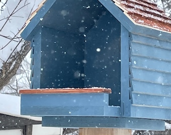 Cape Cod Bird house, handmade birdhouse, solid wood birdhouse