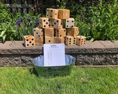 Yard Dice for outdoor play, Oversize Yard Game Yard zee with toss bucket, ideal gift for entire family, great game to have at the cottage
