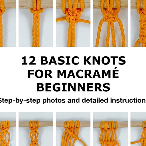 Trendy Macrame Knot Guide PDF With 10 Macrame Knots Explained Etsy