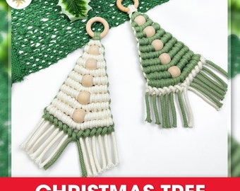 Macrame Pattern PDF Tutorial Digital Download Christmas Tree : Beginner-Friendly