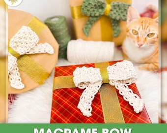 Macrame Pattern PDF Tutorial Bow (PDF digital Download)