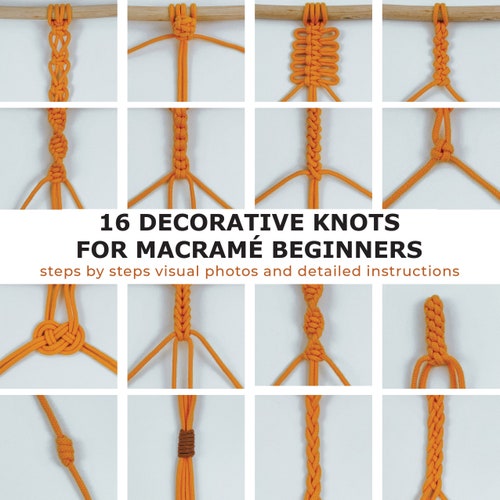 Macrame Knot Guide PDF With 20 Macrame Knots Explained Knot Etsy