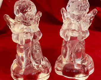 Angel Candle Holders - Glass