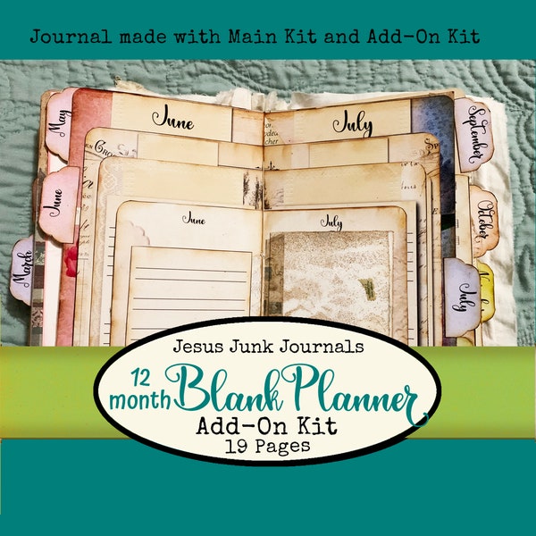 Blank Planner Add-On Kit, personalisieren Sie Ihren eigenen Planer, digitales Kit