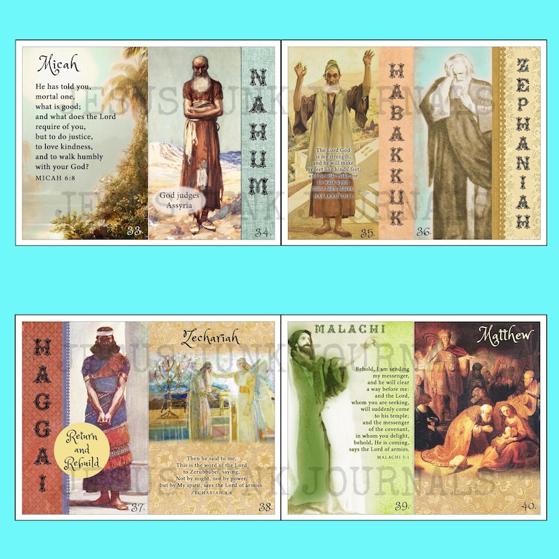 Books of the Bible Journal Kit Part 2, NAS Version, a Digital Download ...