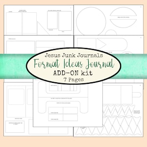 FORMAT IDEAS Journal Add-On Kit, second kit, Jesusjunkjournals, Junk Journals