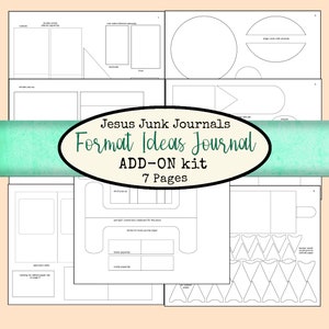 FORMAT IDEAS Journal Add-On Kit, second kit, Jesusjunkjournals, Junk Journals