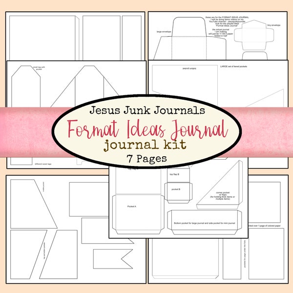 Format Ideas Journal, Jesusjunkjournals, YouTube videos