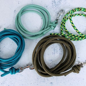 House leash made of rope, dog leash for puppies, puppy leash, light leash from 1 m without hand loop image 2