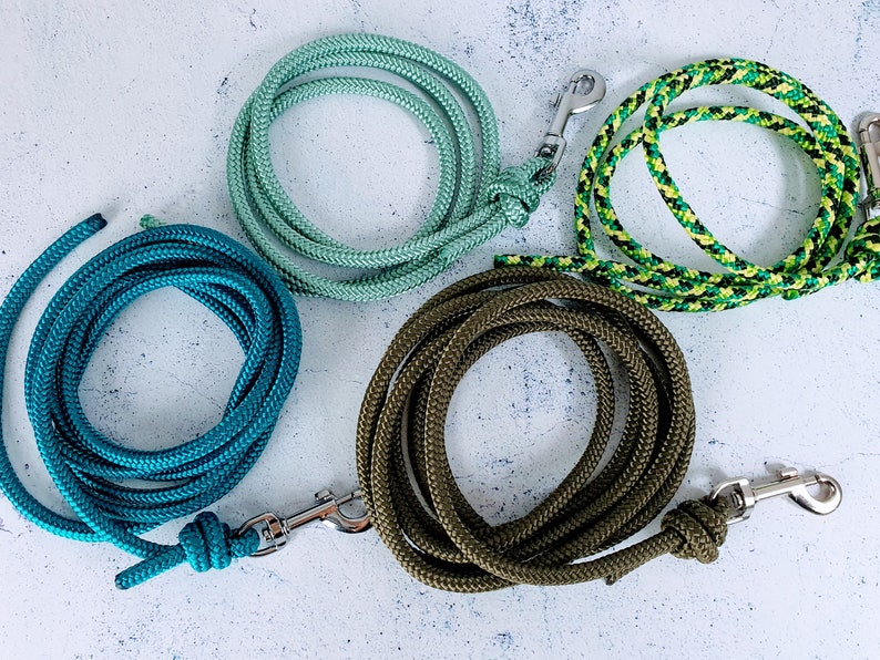 House leash made of rope, dog leash for puppies, puppy leash, light leash from 1 m without hand loop image 2