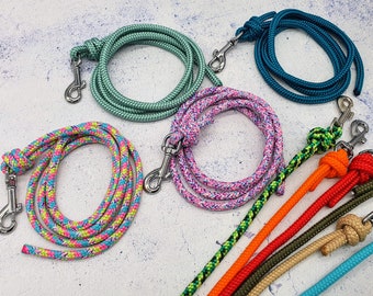 Rope house leash, dog leash for puppies, puppy leash, light leash from 1 m without hand loop