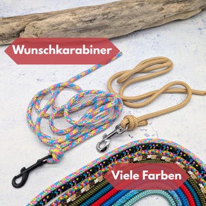 Hausleine für Hundeerziehung aus Tau, leichte Hundeleine für Welpen, Tierschutzhunde, ohne Handschlaufe, Welpenerziehung für Hundebesitzer