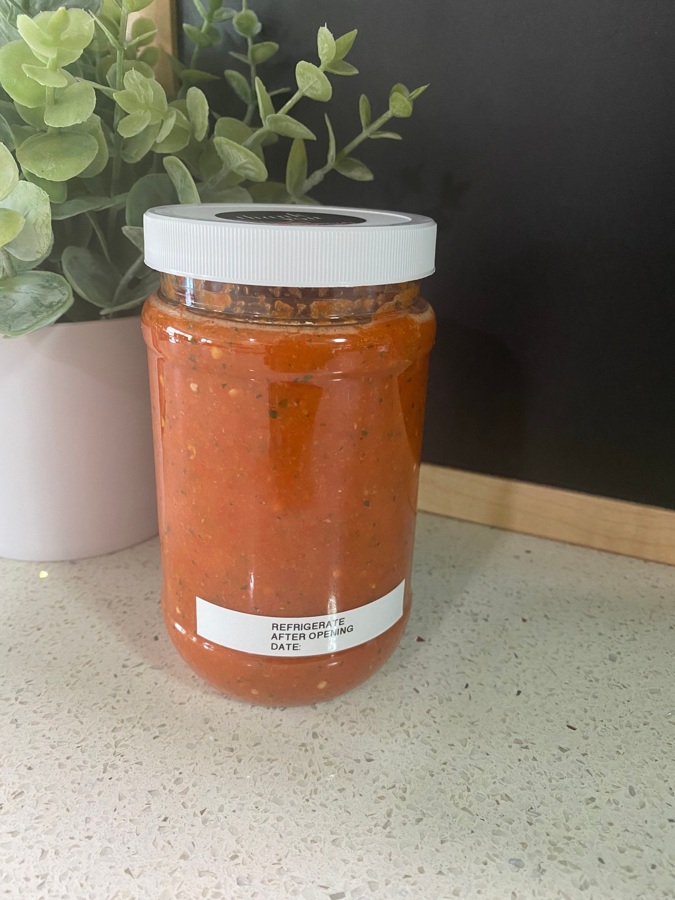 Homemade Trindad pepper sauce