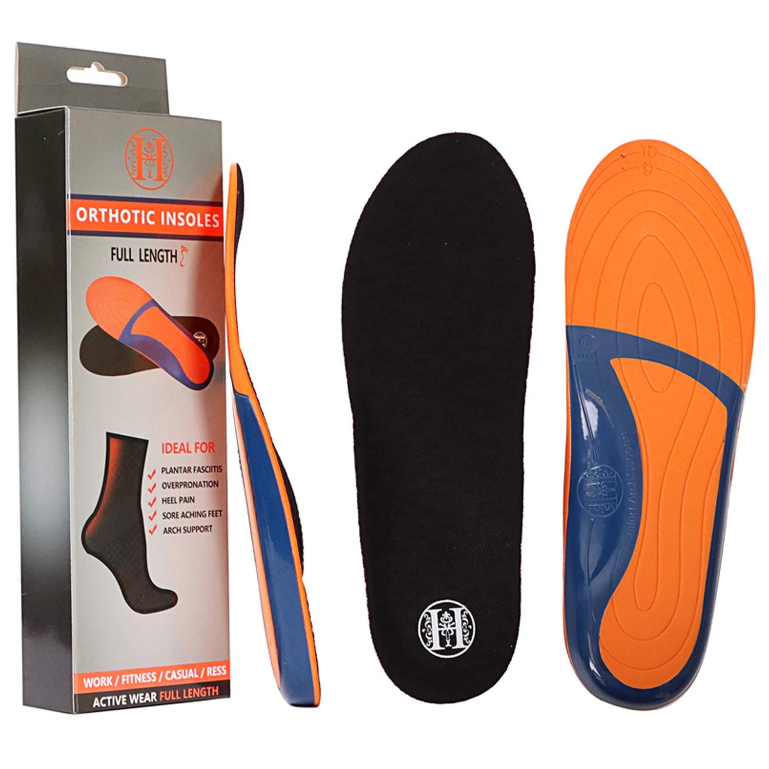 Shoe Insoles for Men Women Memory Foam Orthotic Inserts Relieve