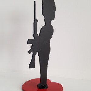 Metal Irish Grenadier Welsh Coldstream Scots Guard Silhouette Tommy Red  Desk SLR
