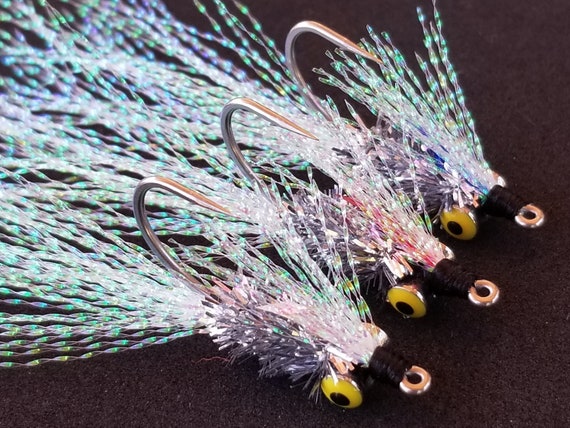 3 Pack Pearl/silver Baitfish Imitation, Surf Candy/clouser Minnow