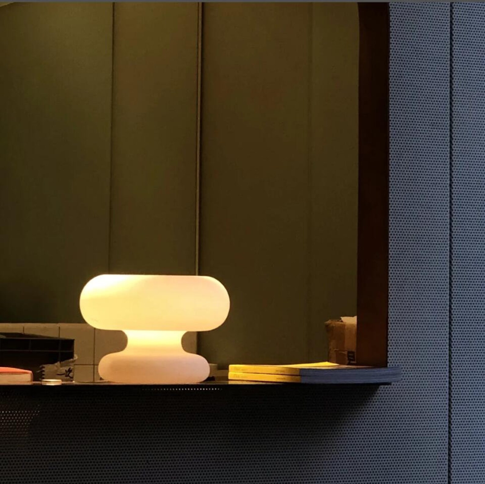 Minimalistische Pilz Lampe Donut Form Tischlampe Retro Etsy.de