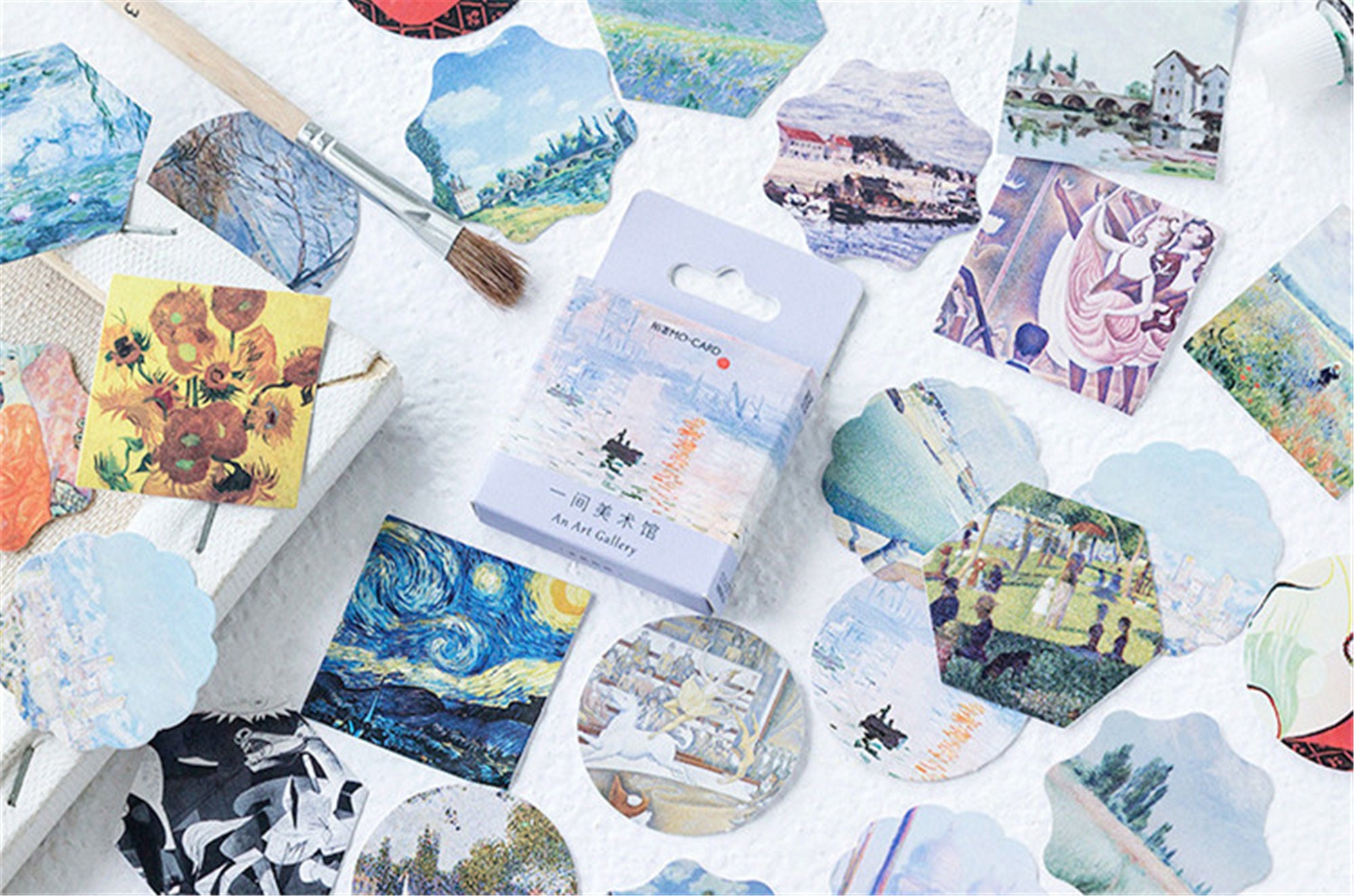 45 PCS Painting Stickers Famous Painting Stickers Etsy