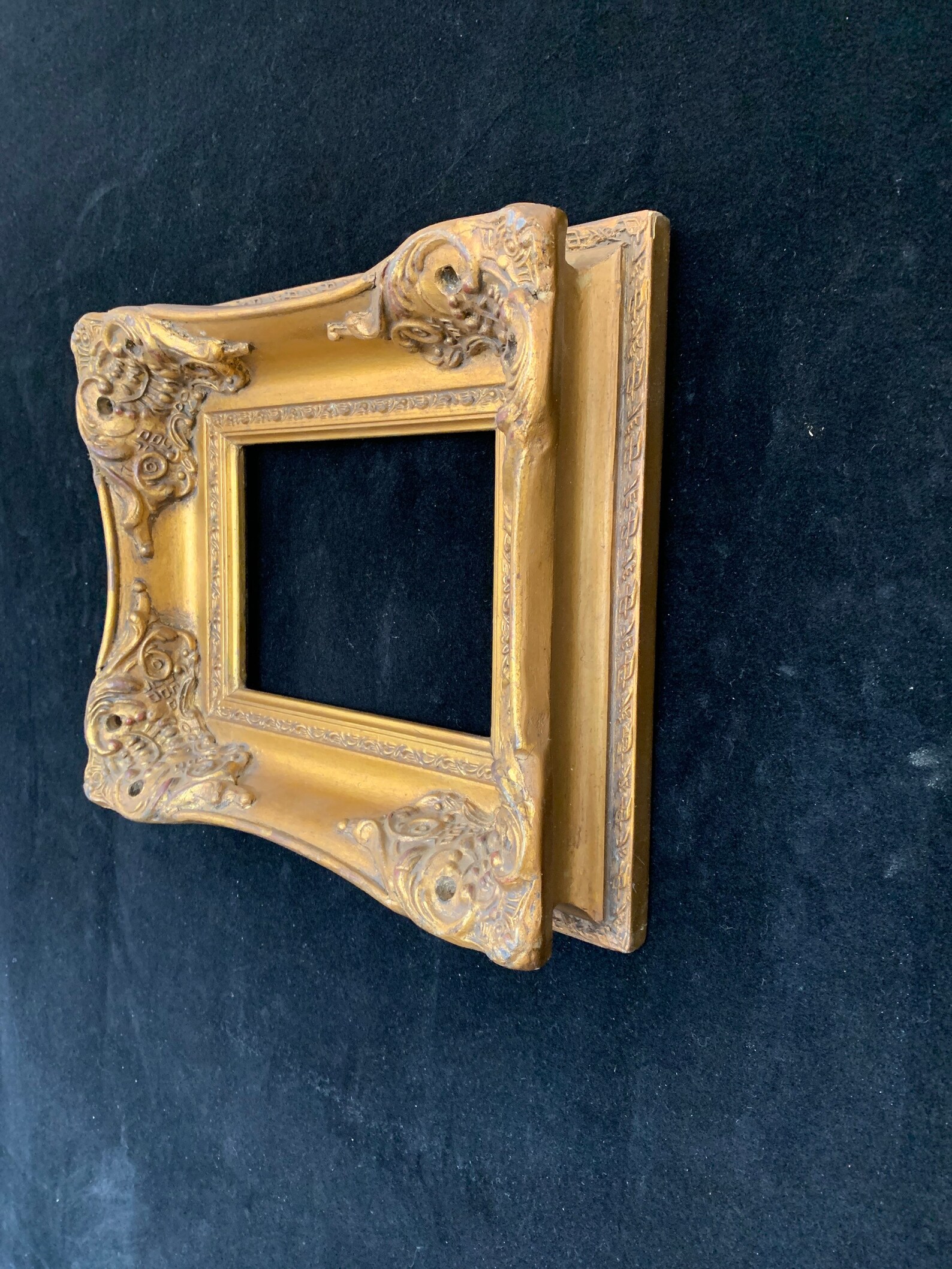 Ornate Heavy Chunky Gold Frame..14 x 12 inner Etsy