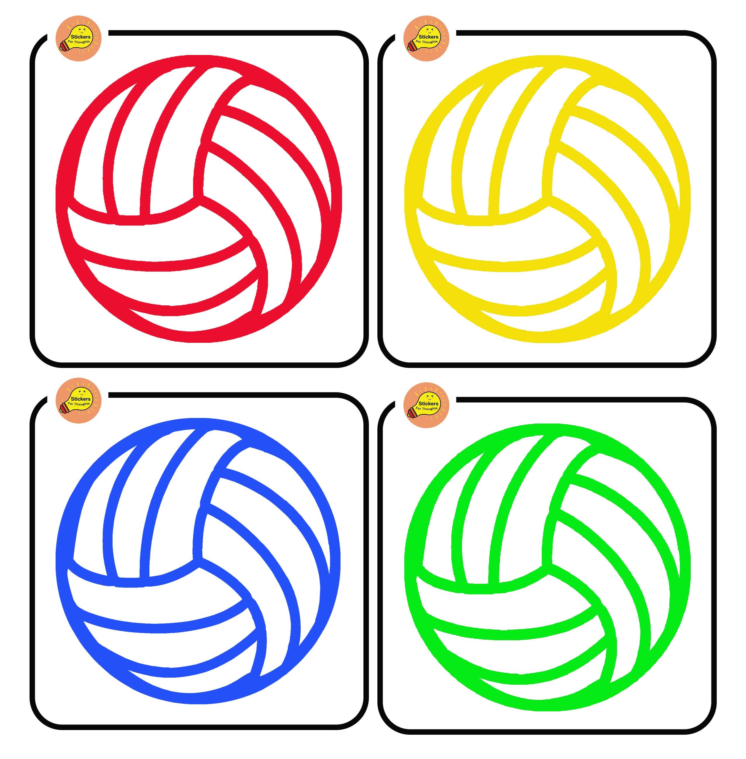 Vinyl Volleyball Decal Stickers / Custom Vinyl Decal / Etsy