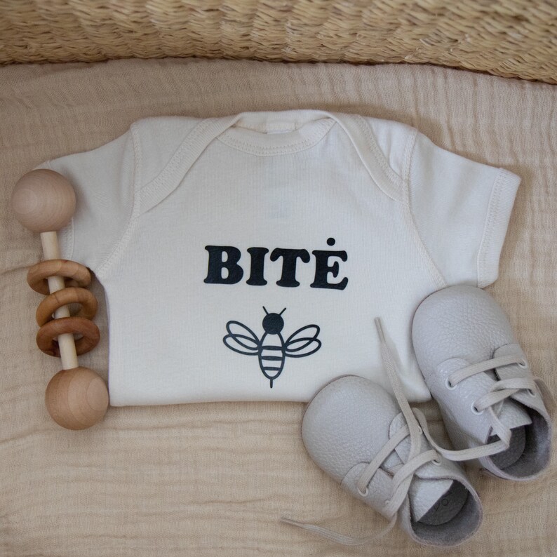 Bit\u0117 Bodysuit Bodysuit Baby Onesie Baby Boy Clothes Baby Girl Clothes Baby Clothes Unisex Minimalist Baby Apparel Lithuanian