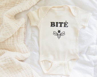 Bite Bodysuit / Baby Onesie / Baby Boy Clothes / Baby Girl Clothes / Baby Clothes / Unisex / Minimalist Baby Apparel / Baby Gift