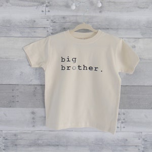 Big Brother / Toddler Shirt / Toddler Boy Clothes / Toddler Girl Clothes / Toddler Clothes / Unisex / Minimalist Toddler Apparel / Baby Gift