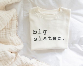 Big Sister / Toddler Shirt / Toddler Boy Clothes / Toddler Girl Clothes / Toddler Clothes / Unisex / Minimalist Toddler Apparel / Baby Gift