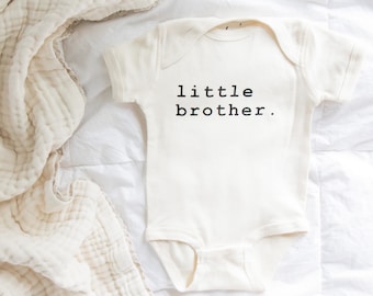 Little Brother Bodysuit / Baby Onesie / Baby Boy Clothes / Baby Girl Clothes / Baby Clothes / Unisex / Minimalist Baby Apparel / Baby Gift