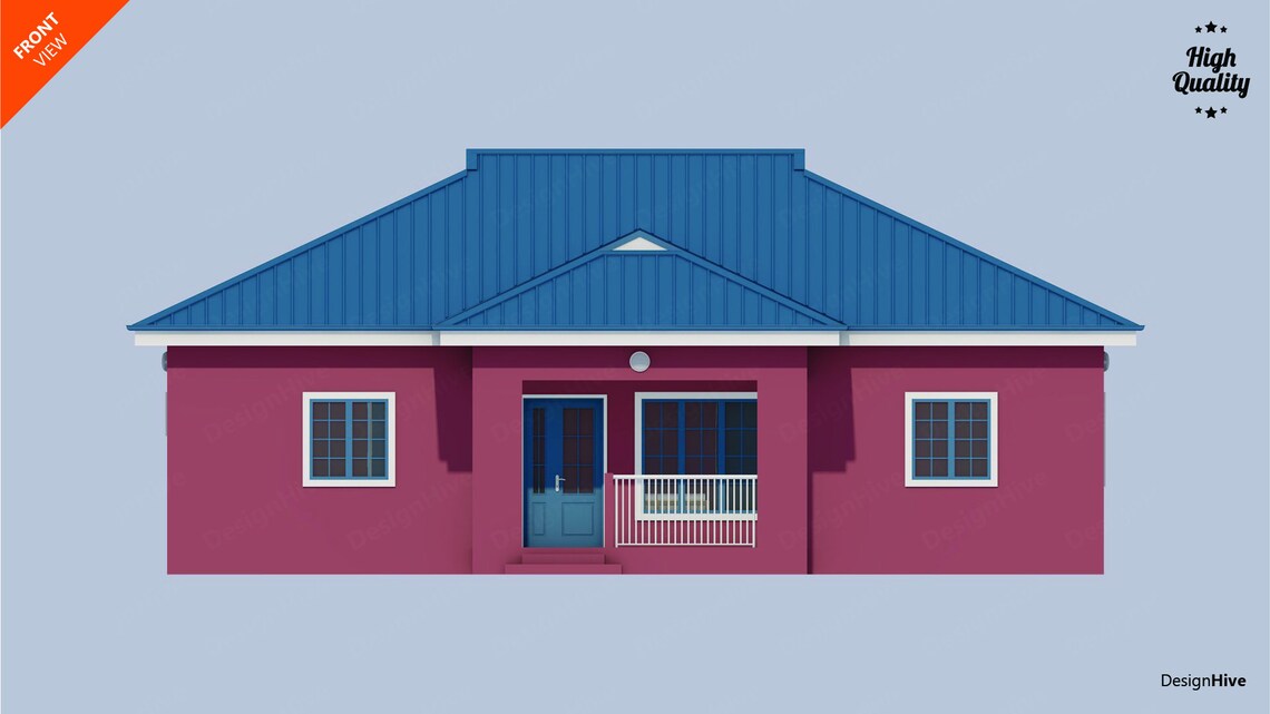 Three Bedroom House Plan Modern House Plan Small House Plan Tiny House