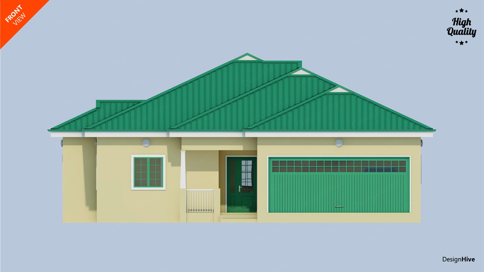 Modern House Plan, 3 Bedroom, Single Story House, Open Concept Home