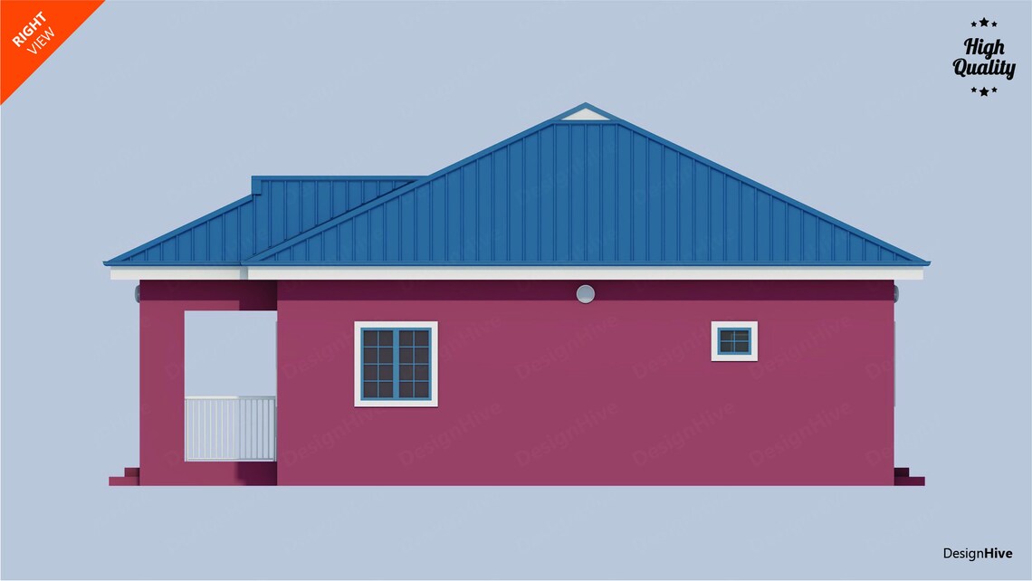 Three Bedroom House Plan Modern House Plan Small House Plan Tiny House