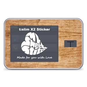 MySweetStitch | Tandem t: slanke X2 Sticker | Houten Kers