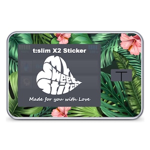 MySweetStitch | Tandem t: slanke X2 Sticker | Tropische bloem