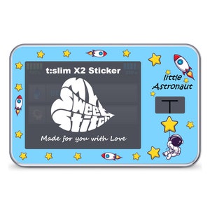 MySweetStitch | Tandem t: slanke X2 Sticker | Kleine Astronaut